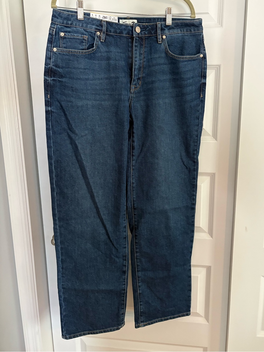 NWT Seven7 Loose Straight Leg Jeans in Dark Wash